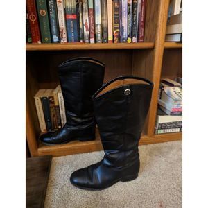 Frye women's black leather English style riding boot sz 9b